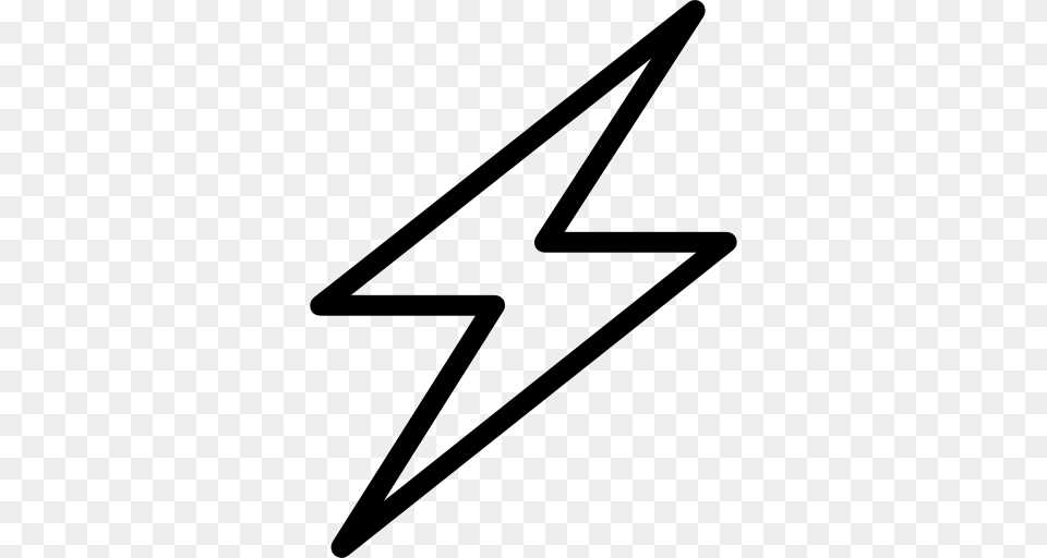 Lightning Flat Icon, Star Symbol, Symbol Free Png Download