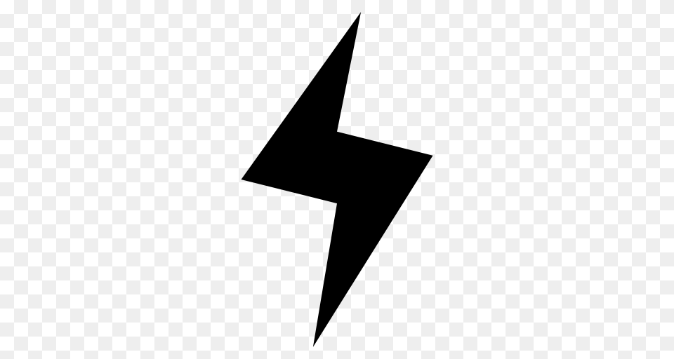 Lightning Icon With And Vector Format For Free Unlimited, Gray Png Image