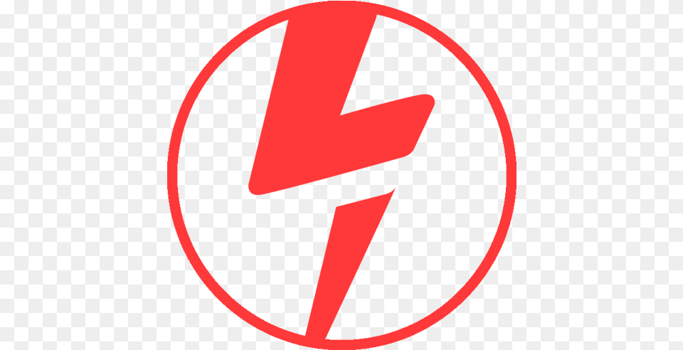 Lightning Ip Circle, Sign, Symbol, Logo Png