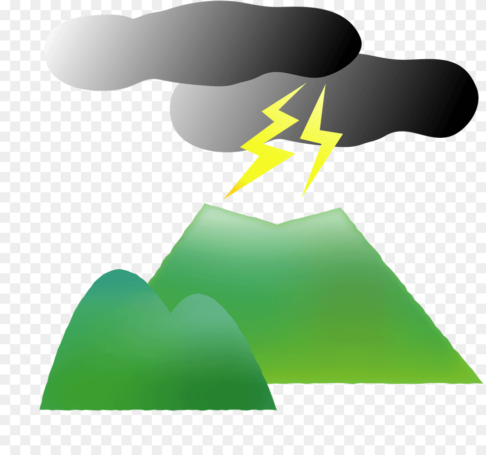 Lightning Is Above The Mountain Clipart, Ice, Green, Nature, Outdoors Png