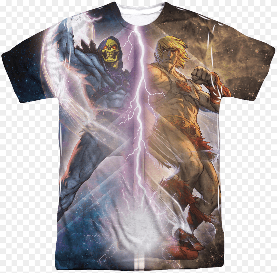 Lightning Masters Of The Universe Shirt Cool He Man T Shirt, T-shirt, Clothing, Adult, Wedding Png