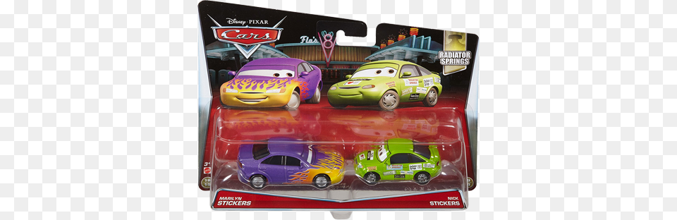 Lightning Mcqueen Amp Sally 2 Pack Sally With Cone Disneypixar Cars Marilyn Stickers Amp Nick Stickers, Car, Transportation, Vehicle, Alloy Wheel Png