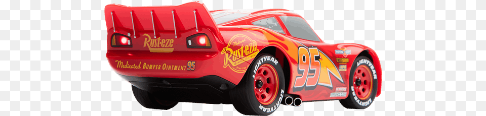 Lightning Mcqueen Back Of Car, Alloy Wheel, Vehicle, Transportation, Tire Free Png