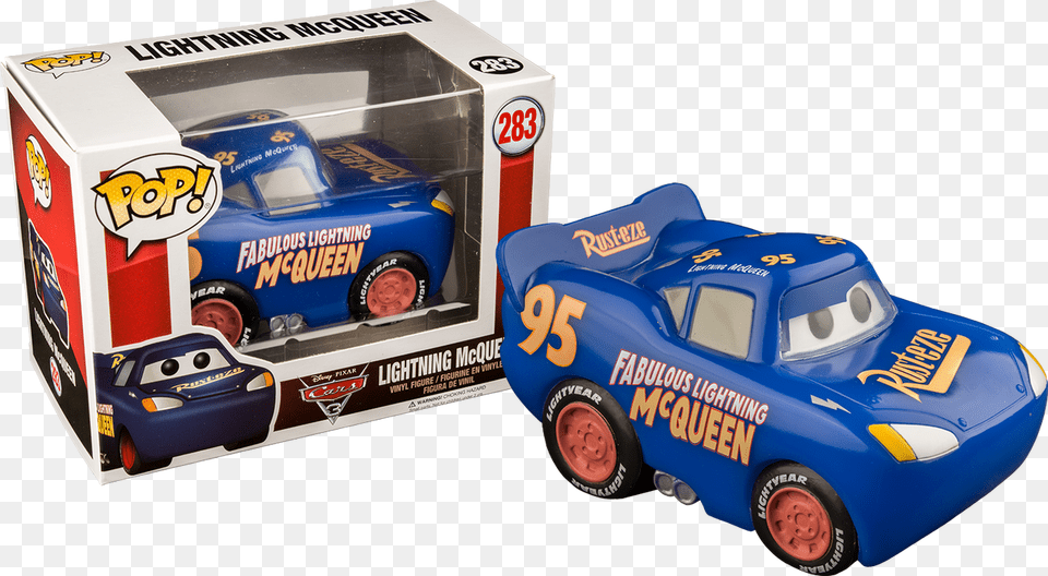 Lightning Mcqueen Blue Us Exclusive Pop Vinyl Figure, Car, Vehicle, Transportation, Alloy Wheel Free Png Download