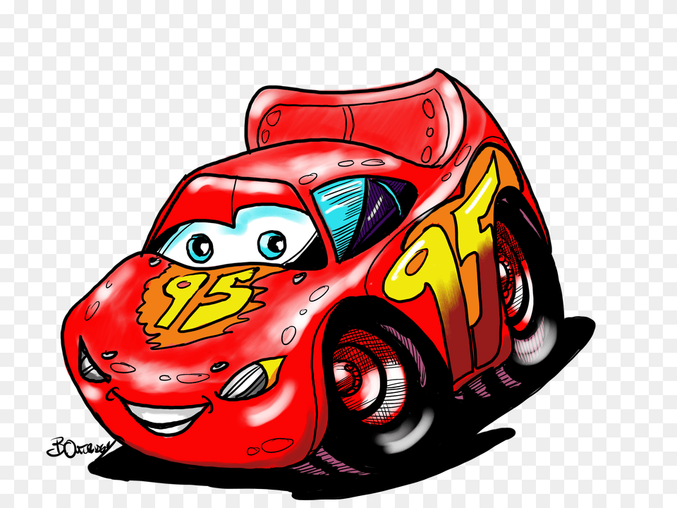 Lightning Mcqueen Bruce Outridge Productions, Art, Graphics, Car, Vehicle Free Png Download
