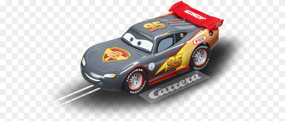 Lightning Mcqueen Carbon Carrera Cars Go Disney Pixar Cars Lightning Mcqueen, Car, Vehicle, Transportation, Sports Car Free Png Download