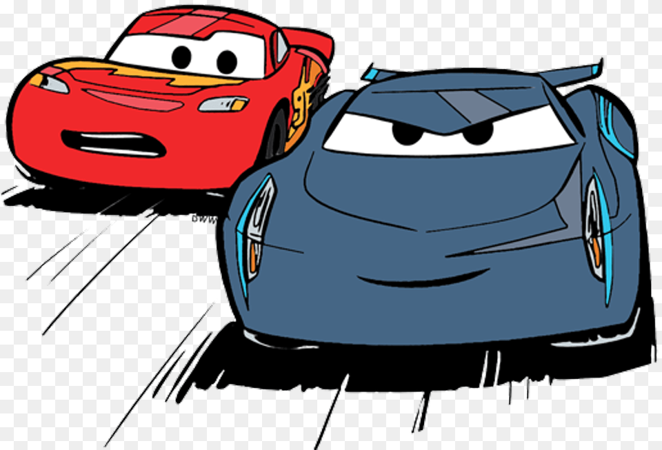 Lightning Mcqueen Clip Art Lightning Mcqueen And Jackson Storm Cartoon, Car, Transportation, Vehicle, Sports Car Free Png