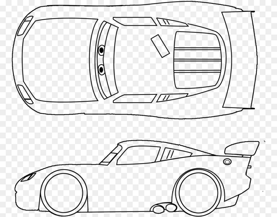 Lightning Mcqueen Drawing, Gray Png