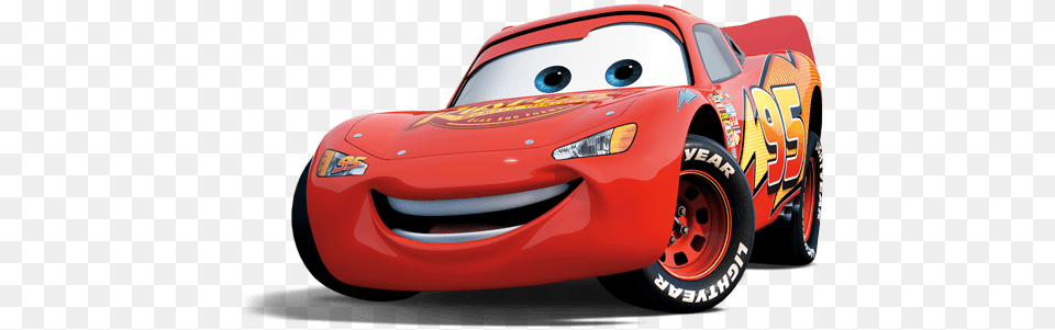 Lightning Mcqueen Front View, Wheel, Car, Vehicle, Transportation Png