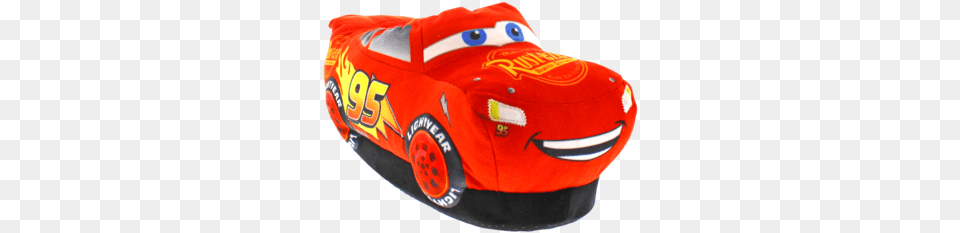 Lightning Mcqueen Light Up Headlight Slippers Lightning Mcqueen Slippers, Clothing, Footwear, Shoe, Baseball Cap Free Png Download