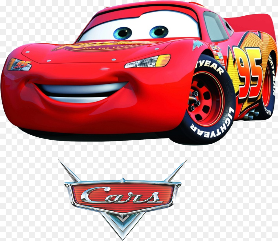 Lightning Mcqueen Mater Cars Pixar Transparent Lightning Mcqueen, Car, Vehicle, Transportation, Wheel Free Png Download