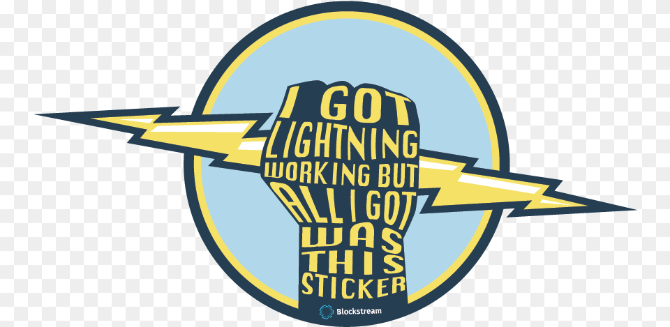 Lightning Network Sticker, Symbol, Logo, Badge Free Png Download