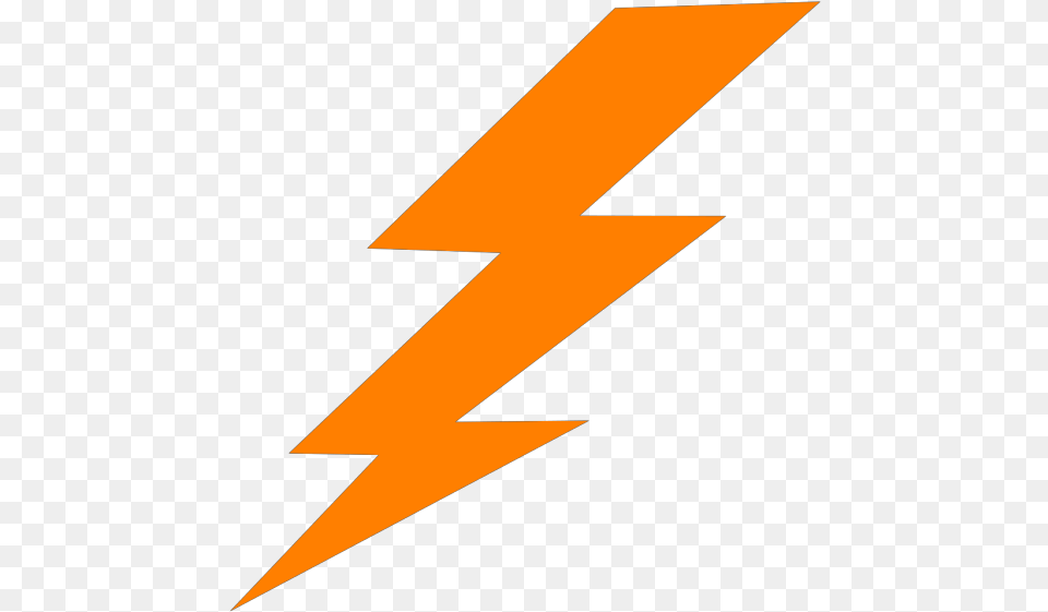 Lightning Orange Lightning Bolt Clipart Full Size Lightning Bolt Vector, Rocket, Weapon, Logo Free Png Download