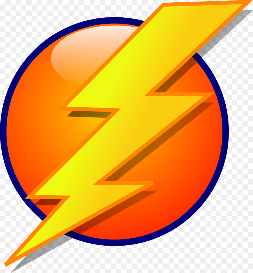 Lightning Orb Energy Icon Vector Clipart Image Lightning Bolt Clipart, Nature, Outdoors, Sky, Sun Free Png