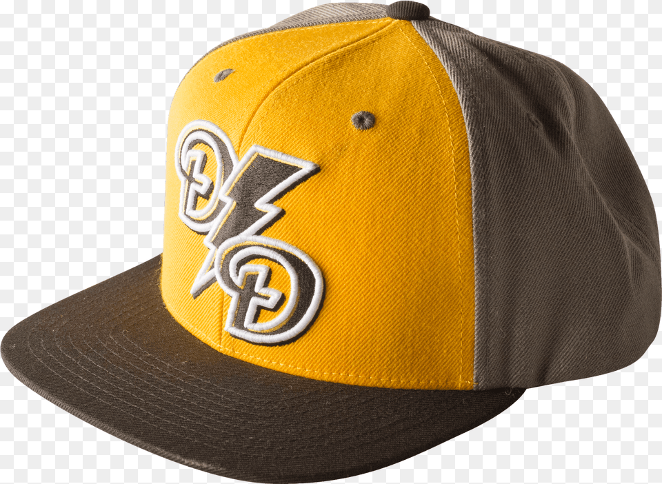 Lightning Snapback Yellow Baseball Cap, Baseball Cap, Clothing, Hat Free Png Download