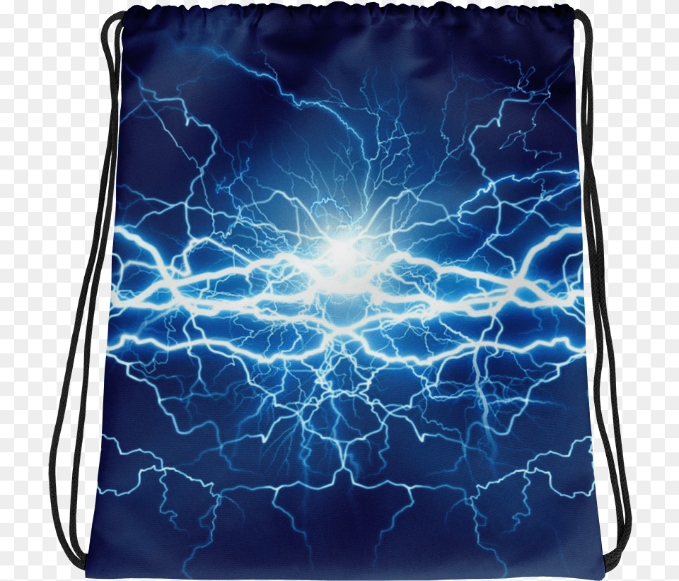 Lightning Strike Drawstring Bag Transparent, Nature, Outdoors, Storm, Thunderstorm Png