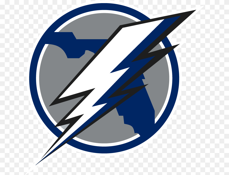Lightning Strike Logo Tampa Bay Lightning Logo, Emblem, Symbol, Animal, Fish Free Transparent Png