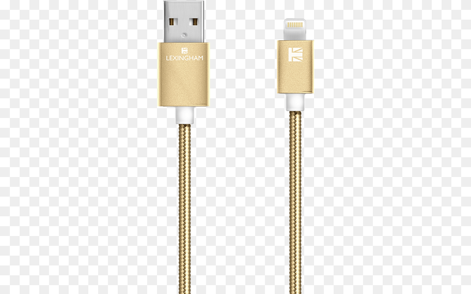 Lightning Sync Charge Cable Gold 5740 Lexingham Usb Cable, Adapter, Electronics Png