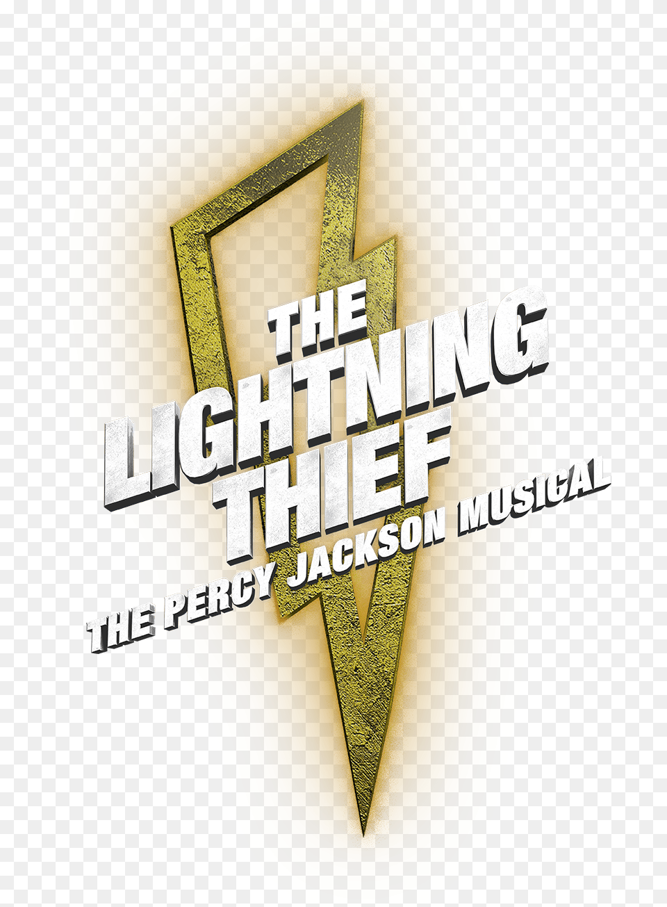 Lightning Thief Musical Logo, Cross, Symbol, Weapon, Text Free Png Download
