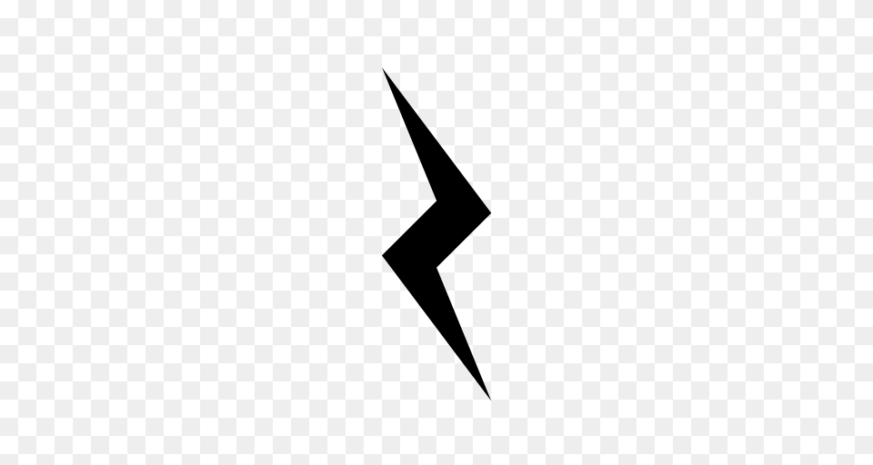 Lightning Vertical Lightning Icon With And Vector Format, Gray Free Png