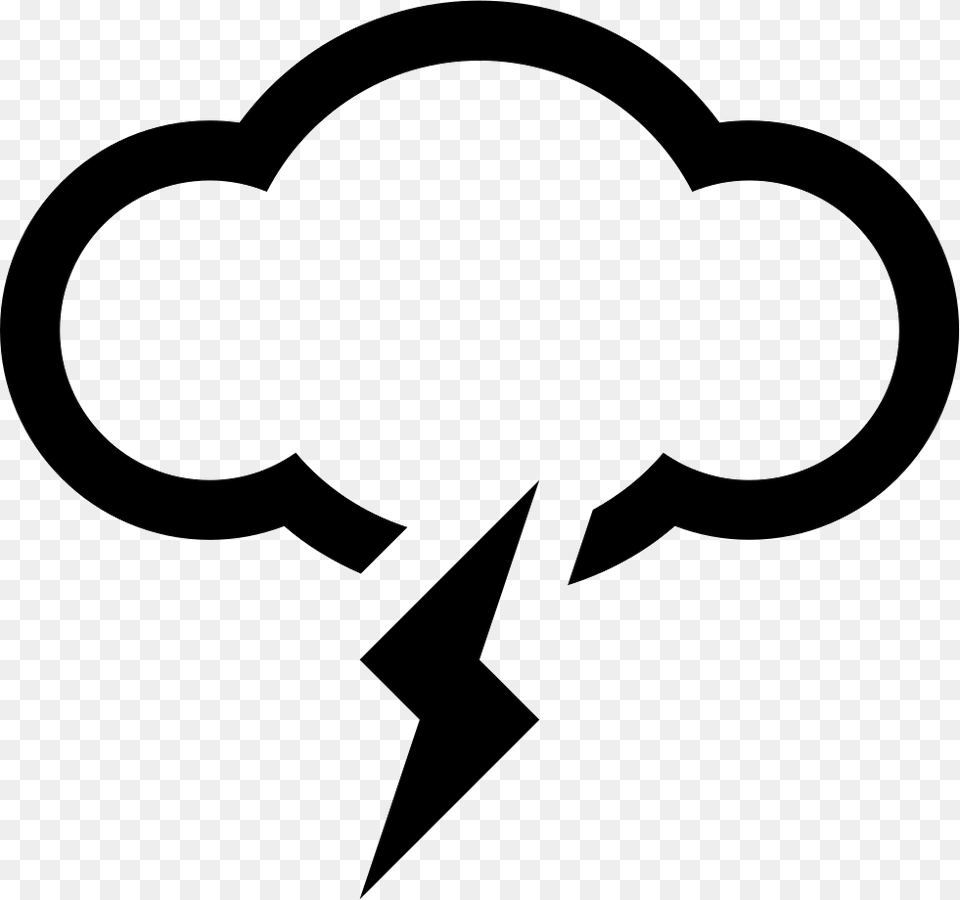 Lightning Weather Cloud Rain Black And White, Stencil, Silhouette, Bow, Symbol Free Png