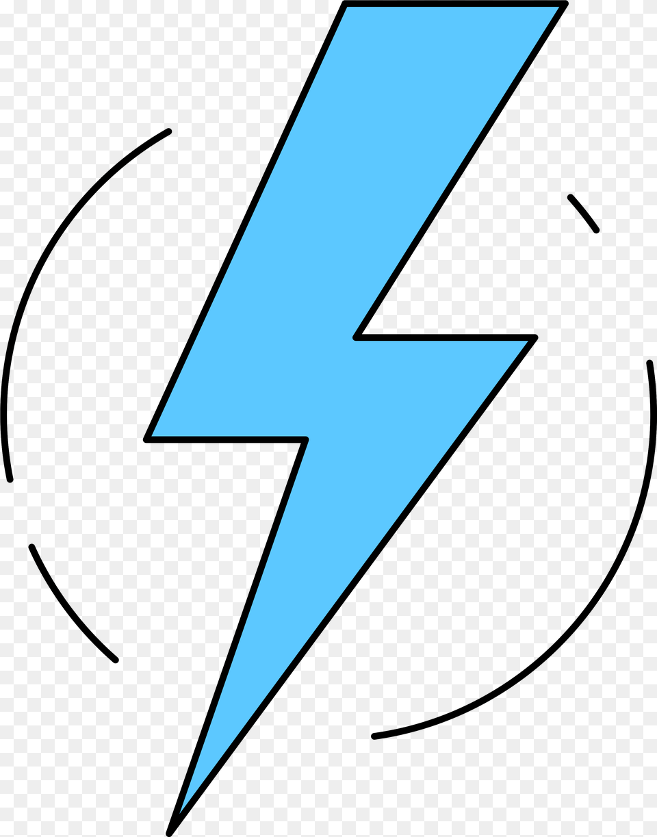 Lightning With Background Vertical, Triangle, Blade, Dagger, Knife Free Transparent Png