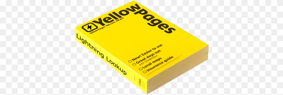 Lightning Yellow Pages Yellow Pages Book, Publication Free Png Download