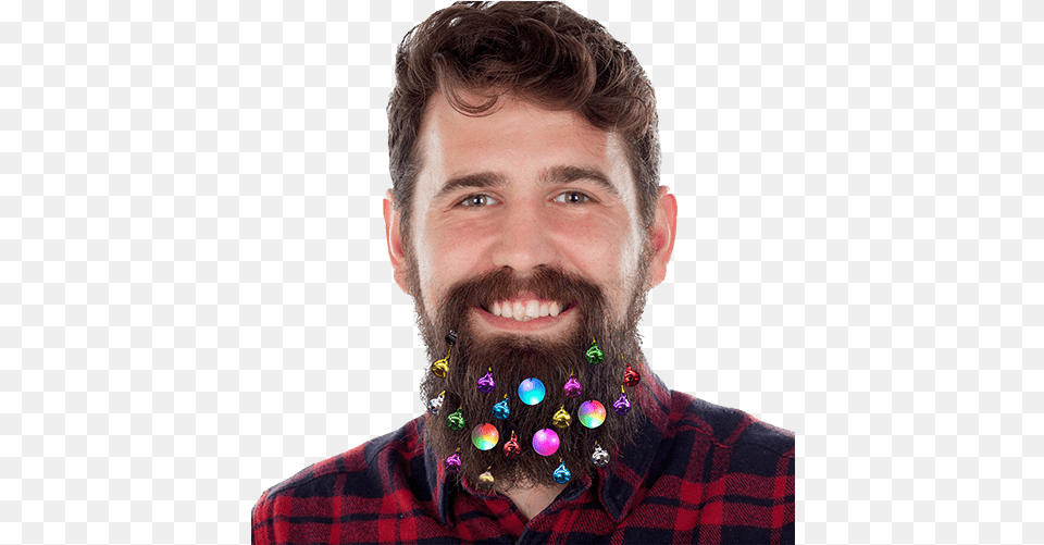 Lights Beard Ornaments Christmas Lights For Beards, Face, Head, Person, Portrait Free Png Download