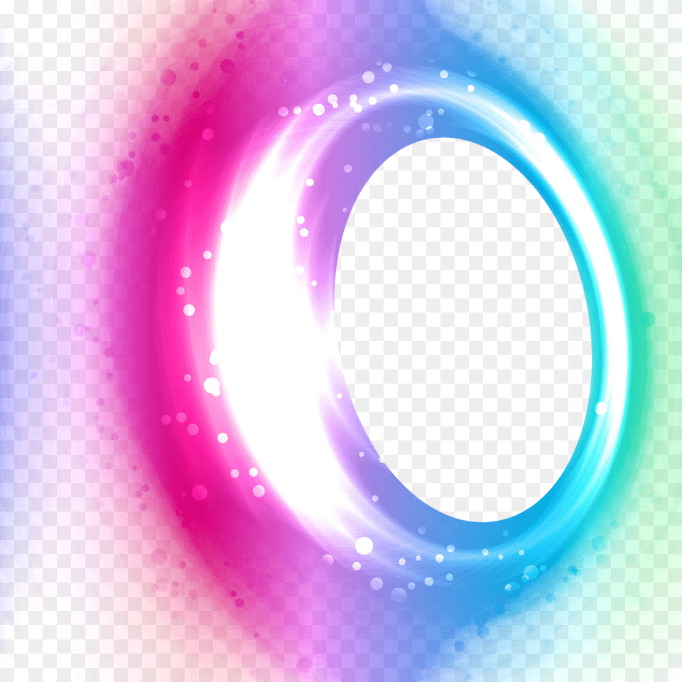 Lights Circle Effect Glow Glitter Ftestickers Backgroun, Hole, Art, Graphics, Purple Free Png Download