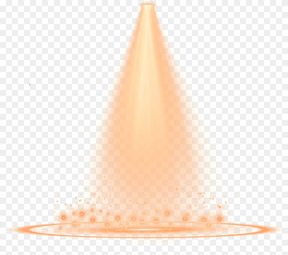 Lights Lighteffects Spotlight Spotlights Effects Effect Orange Spotlight, Cone, Lighting, Clothing, Hat Png Image