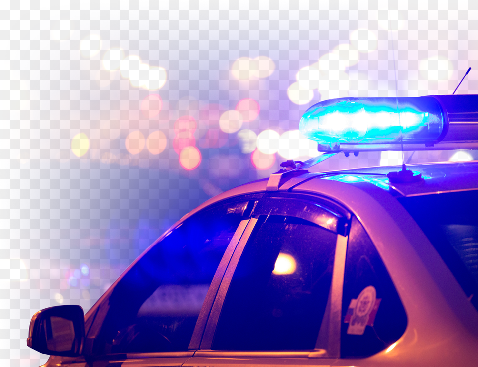 Lights Of Police Car Mid Size Car, Lighting, Light, Transportation, Vehicle Free Png Download