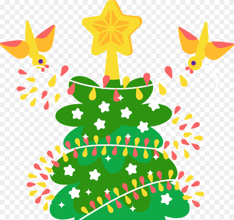 Lights On Christmas Tree Clipart, Christmas Decorations, Festival, Pattern Free Png
