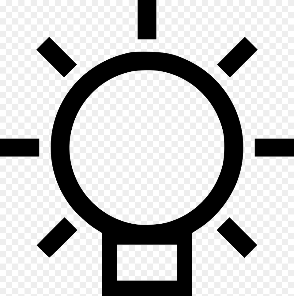 Lights Reach Goal Icon, Stencil Png