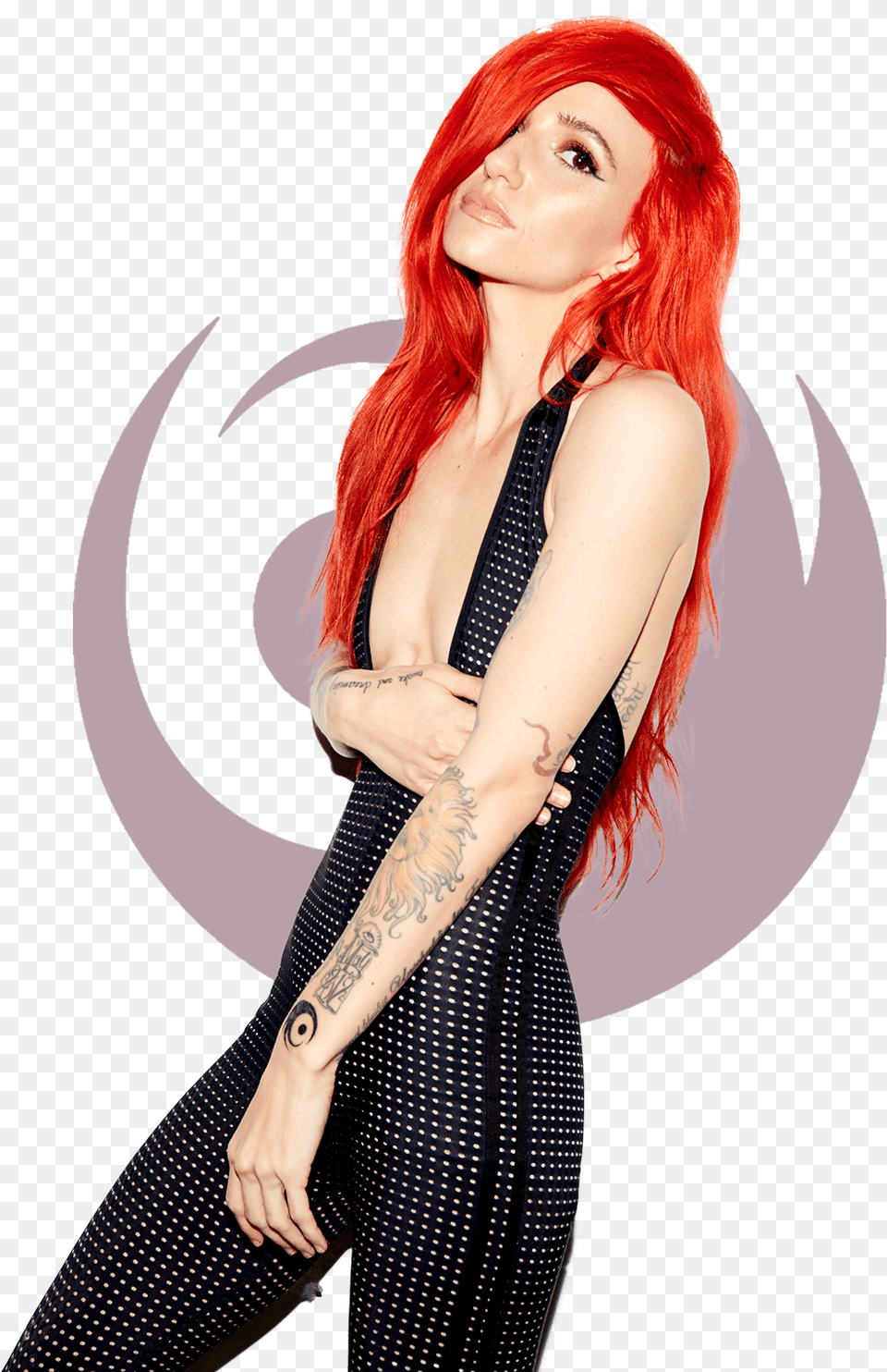 Lights Singer Red Hair, Adult, Female, Person, Skin Free Transparent Png