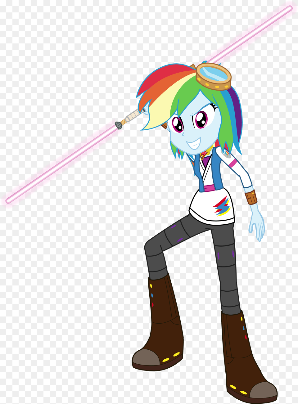 Lightsaber Clipart Dual Mlp Equestria Girls Star Wars, People, Person, Book, Comics Free Png Download