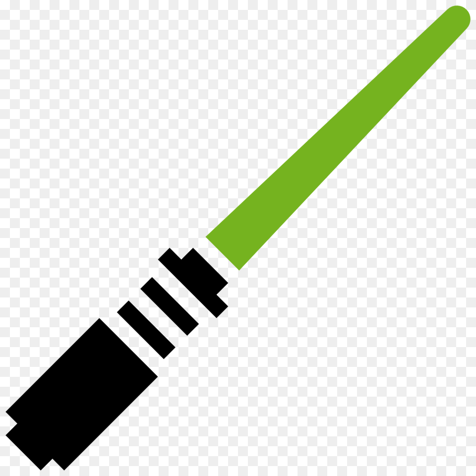 Lightsaber Green Icon Star Wars Iconset Sensible World, Blade, Razor, Weapon, Brush Png Image