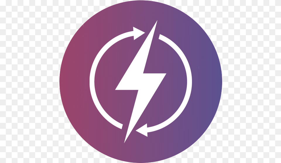 Lightspeed Automation Electrical Icon White And Black Background, Logo, Disk, Symbol, Star Symbol Free Transparent Png