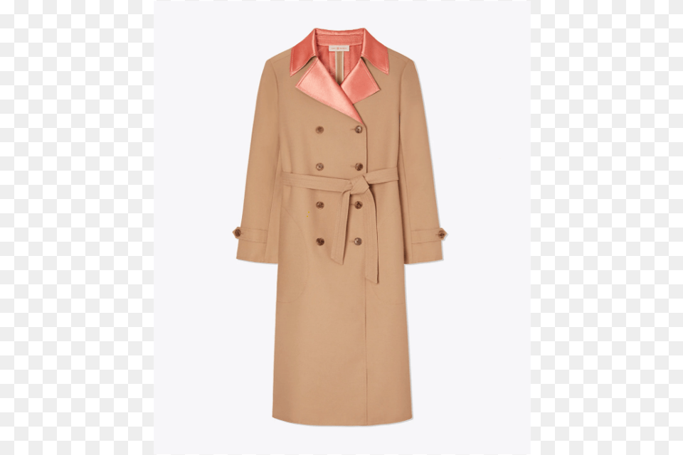 Lightweight And Water Repellent The Trench Coat Is Tory Burch Nina Coat, Clothing, Overcoat, Trench Coat Free Transparent Png