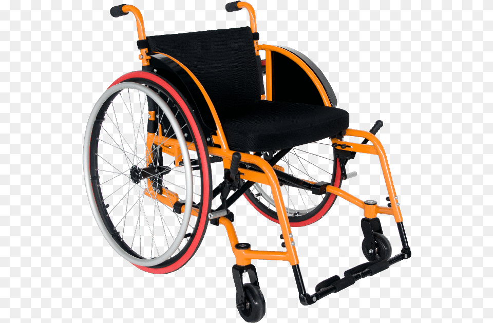 Lightweight Handicapped Reclining Manual Sports Wheelchair Wheelchair, Chair, Furniture, Bicycle, Machine Png