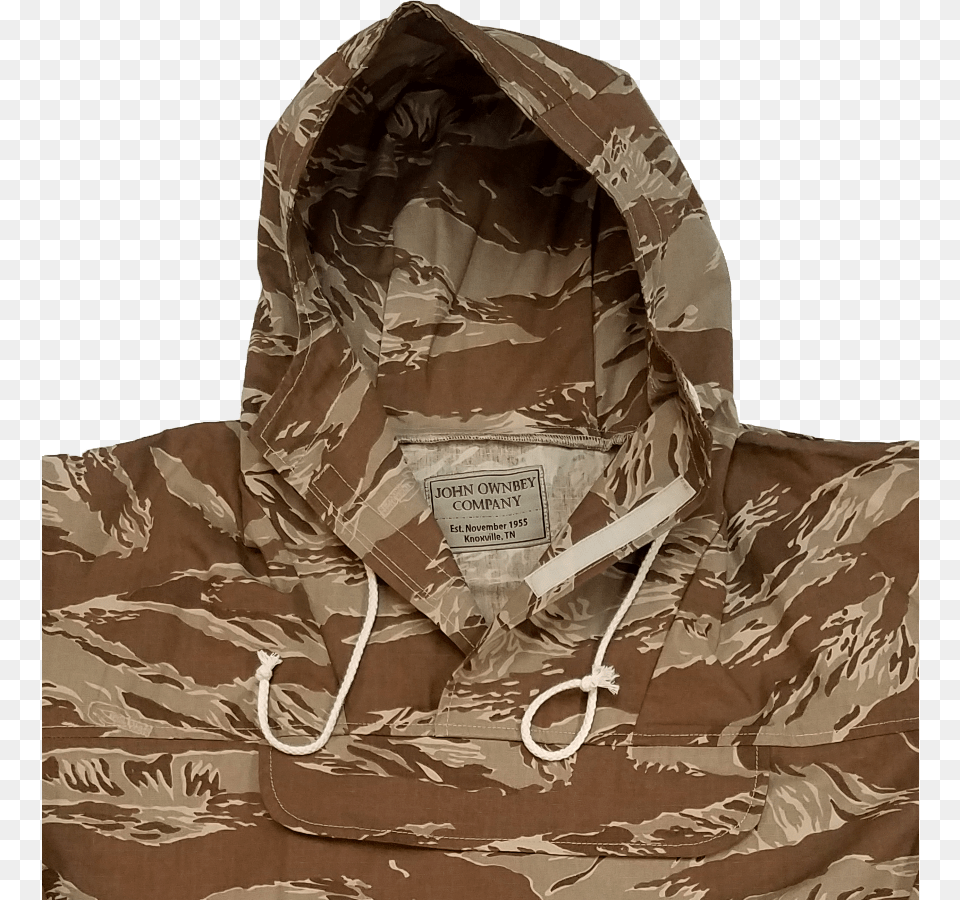 Lightweight Hooded Anorak Parka Cotton Ripstop Desert Desert Tiger Stripe Hoodie, Clothing, Coat, Hood, Jacket Png Image