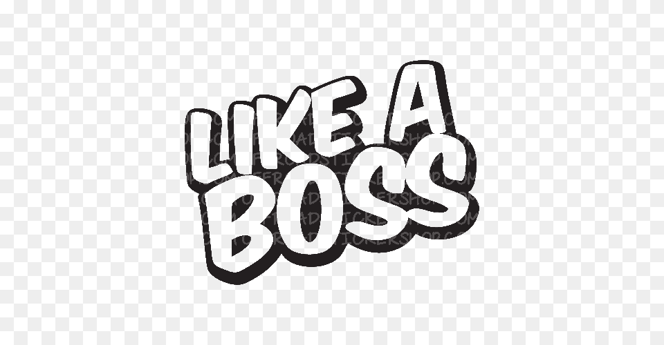 Like A Boss Clipart, Sticker, Text, Smoke Pipe Png Image