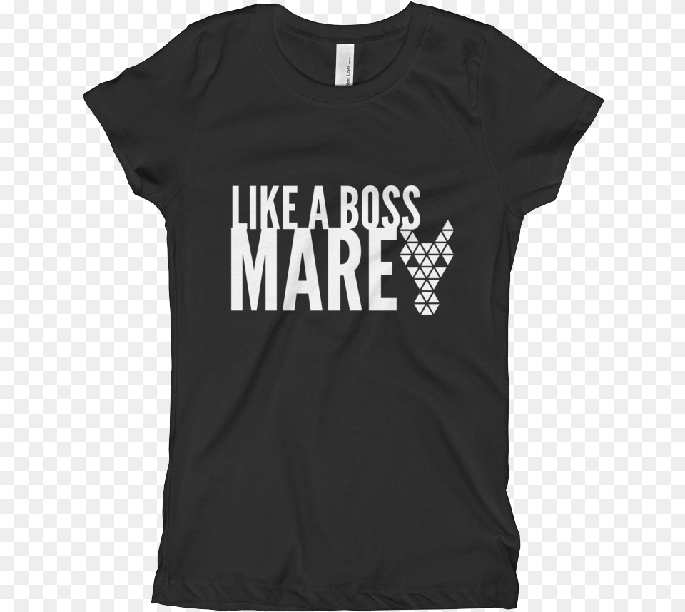 Like A Boss Mare Girlquots Equestrian T Shirt T Shirt, Clothing, T-shirt Png