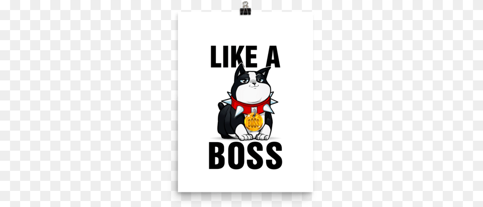 Like A Boss Matte Poster Lets Play Comic Anime, Logo, Animal, Boston Bull, Bulldog Free Png