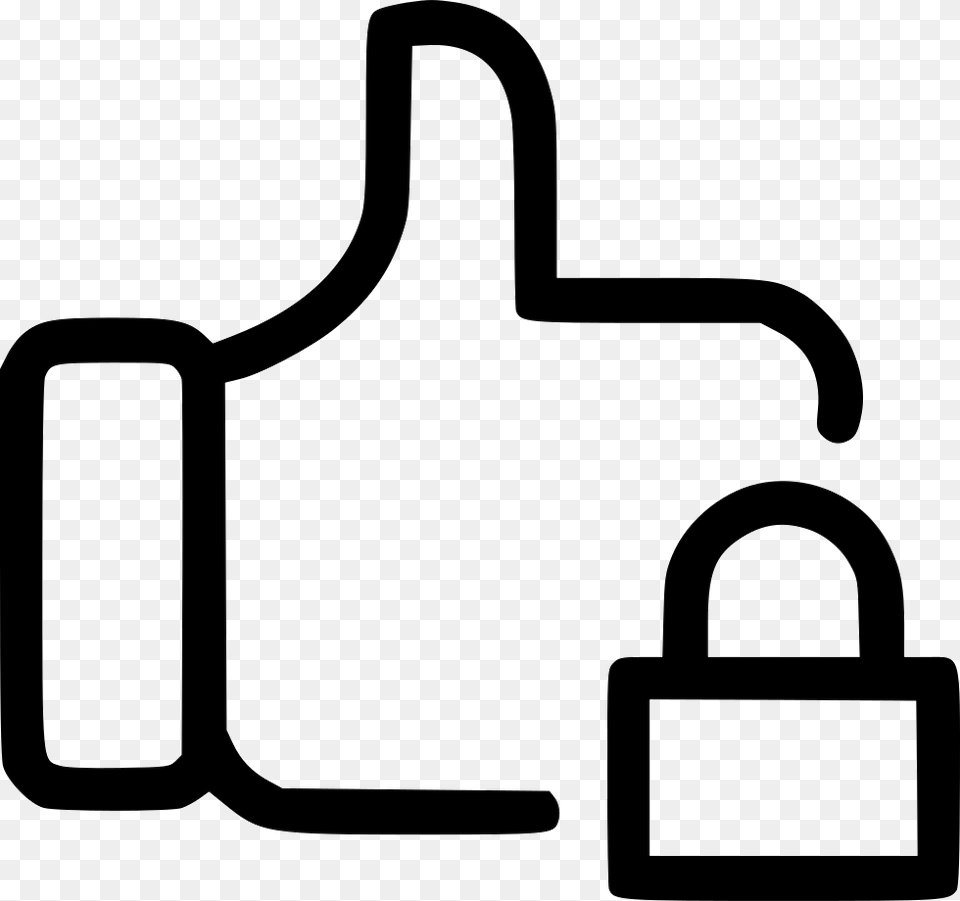 Like Facebook Social Thumb Up Favourite Lock Icon Device, Grass, Lawn, Lawn Mower Free Png
