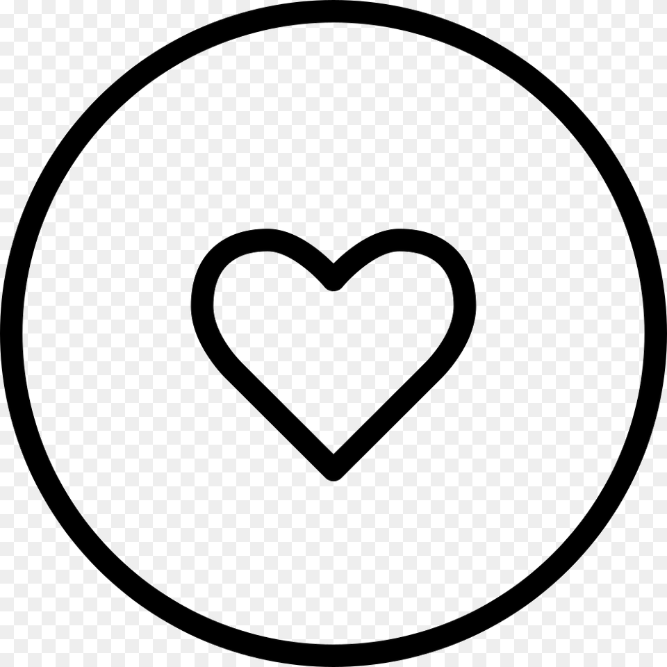 Like Heart Circular Outlined Button Comments Tick Arrow, Symbol Png
