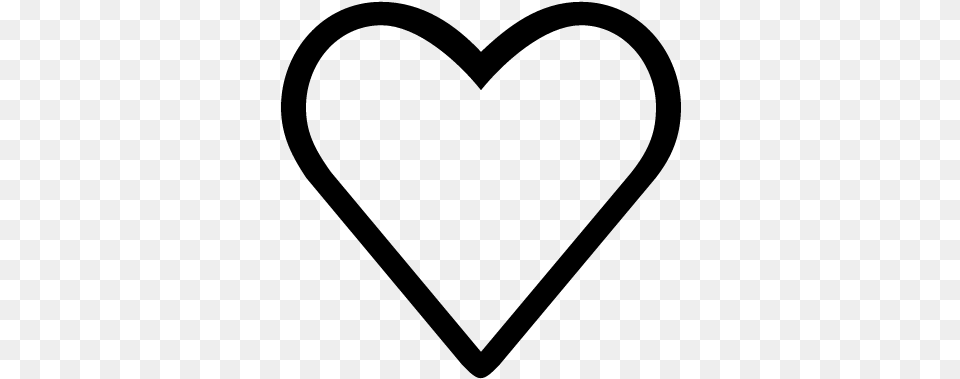 Like Heart Outline Symbol Vector Icoon Hartje, Gray Png Image