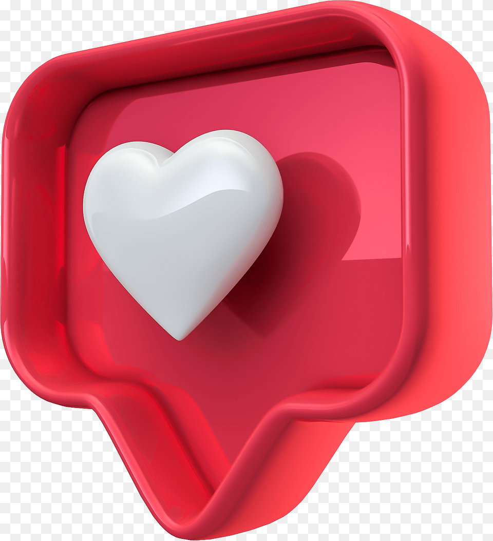 Like Instagram 3d, Mailbox, Heart, Symbol Free Png