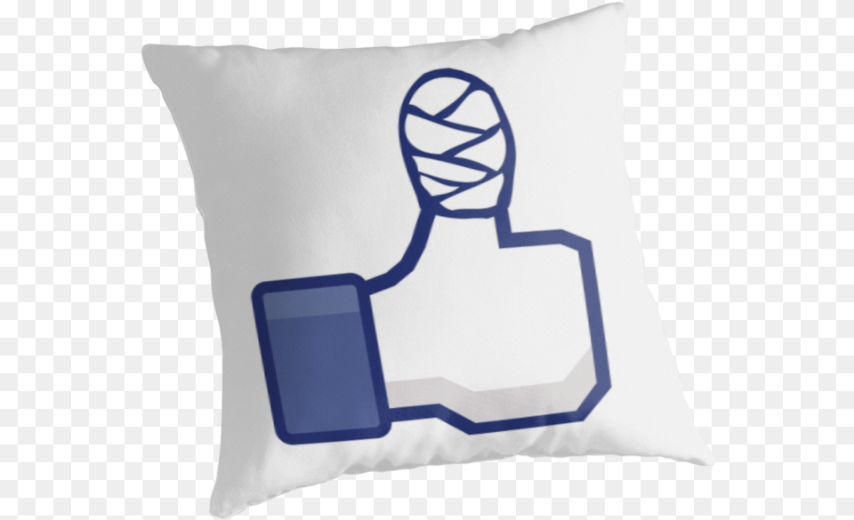 Like It Facebook Thumbs Up Thumbs Up Bandage, Cushion, Home Decor, Pillow, Person Free Transparent Png