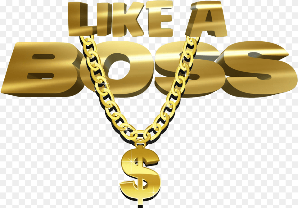 Like Likeaboss Boss Gold Golden Thug Life Thuglife Chain, Accessories, Jewelry, Necklace, Treasure Free Png Download
