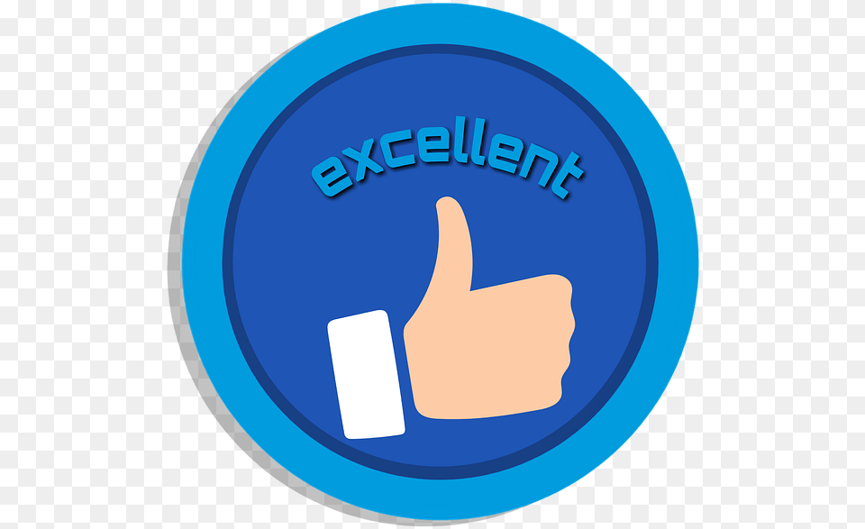 Like Motivation Word Excellent Blue Icon Clipart Clip Art, Body Part, Finger, Hand, Person Png